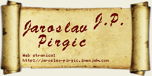 Jaroslav Pirgić vizit kartica
